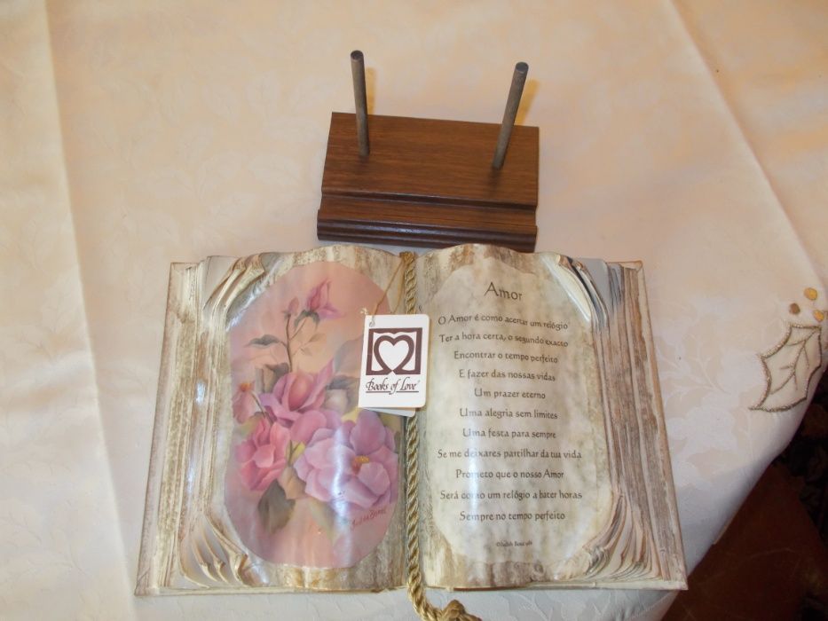Livro decorativo poema amor Books of Love