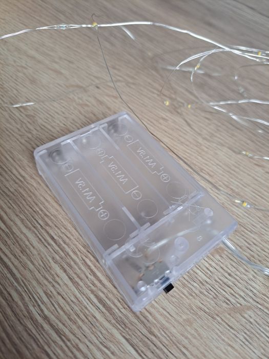 Гірлянда на батарейках 5 метрів, на батарейки лампочки, декор 5 м