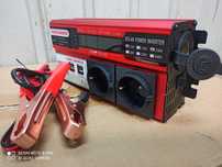 Przetwornica 4000W  napięcia 12v/230v nowa sinus, 2x woltomierz