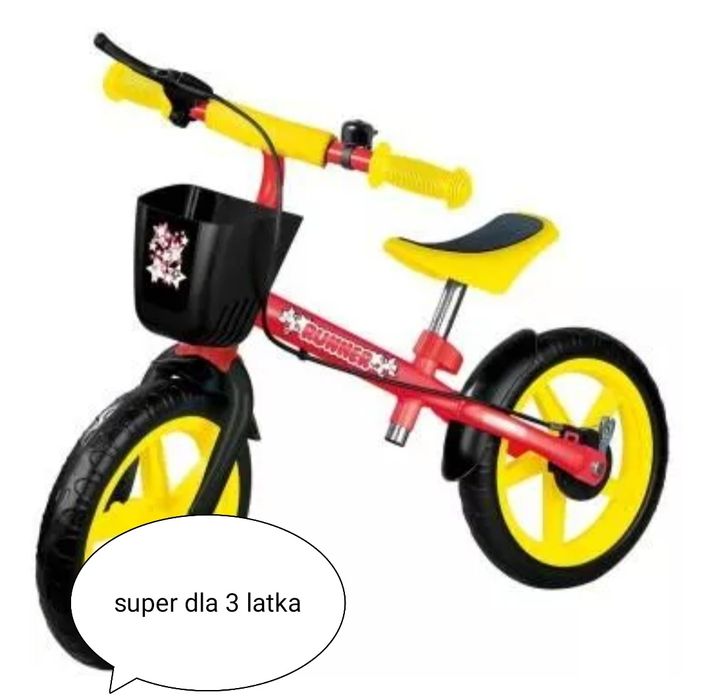 Rowerek biegowy dla dzieci Playtive Junior 3+ Czerwony