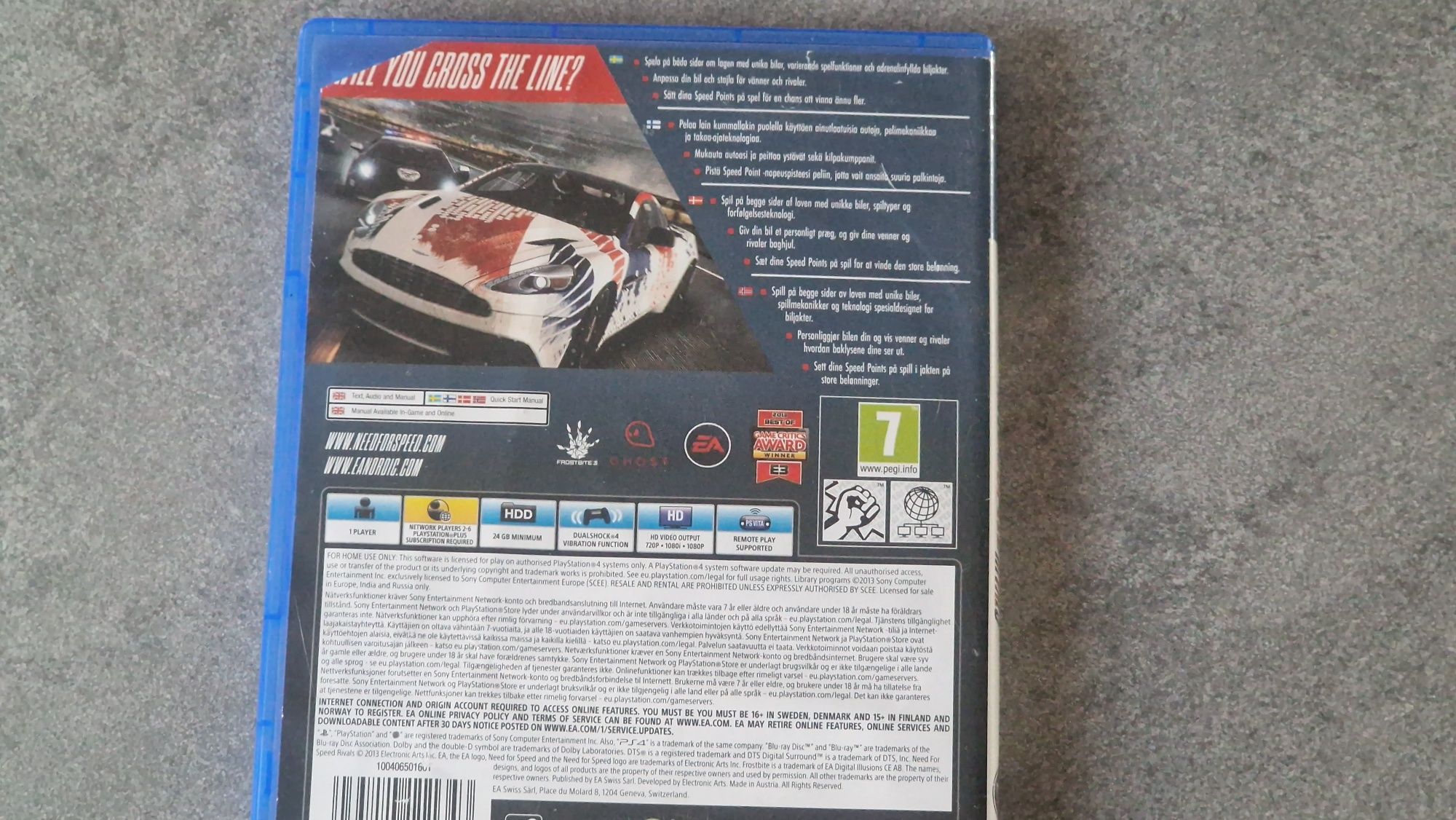 Need for speed rivals ps4 play station 4 ps5