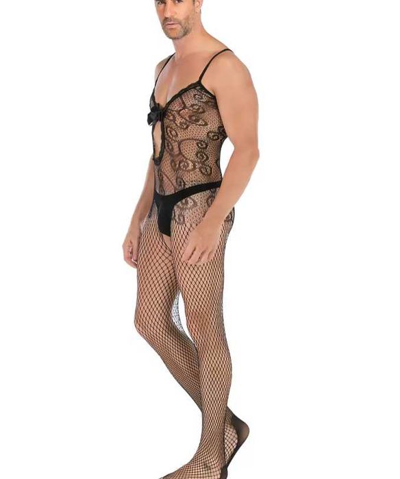MĘSKA sexy bielizna erotyczna body bodystocking komplet