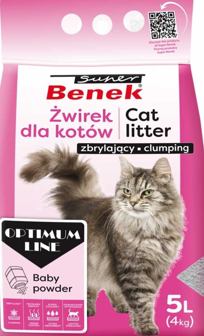 Dla kota żwirek Benek zbrylający Stroszek