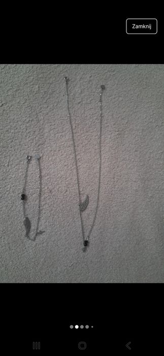 Zestaw. Łańcuszek I bransoletka