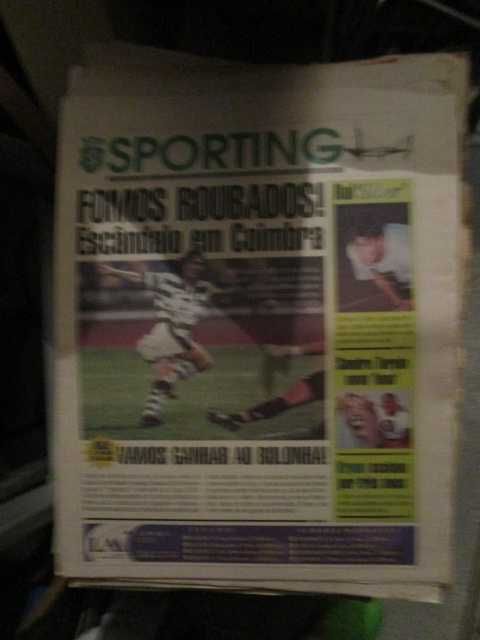 jornais antigos sporting SCP Competições europeias