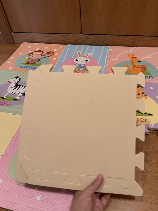 COMO NOVO Tapete brincar Puzzle Animais 9 peças