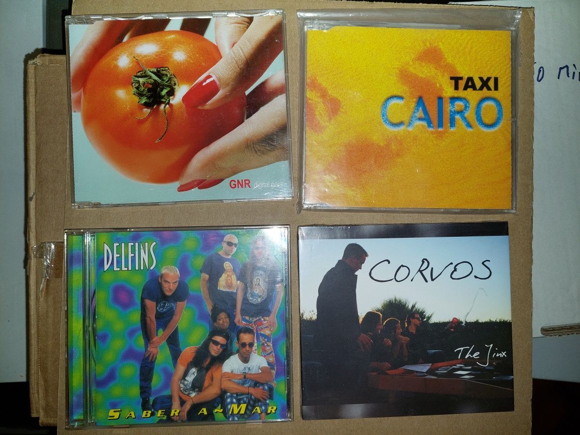 Vários cd rock punk metal tuga Madredeus, Gnr, Trovante, taxi, Prodigy