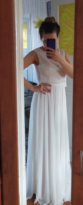 Нова сукня весільна, платье на венчание, на хрестини, розмір м, 38-40