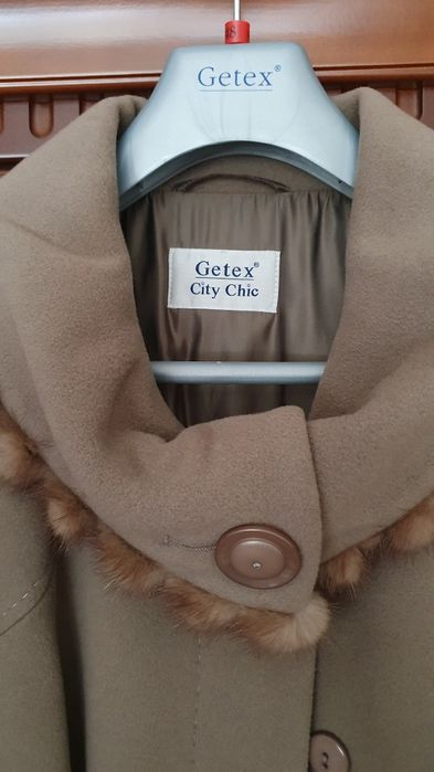 Płaszcz damski z norką naturalną Getex