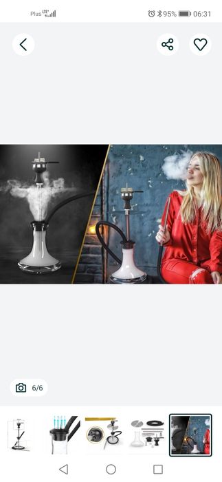 M. ROSENFELD Zestaw fajki wodnej szisza ze stali nierdzewnej