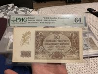 10 zl 1940r counterfeit pmg 64
