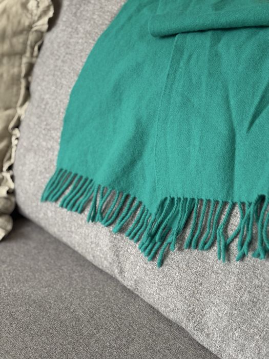 Welniany turkusowy szalik