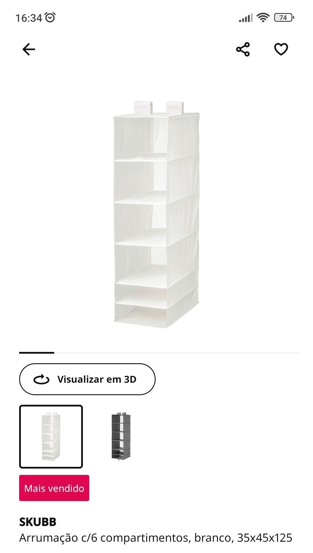 Arrumação skubb do IKEA