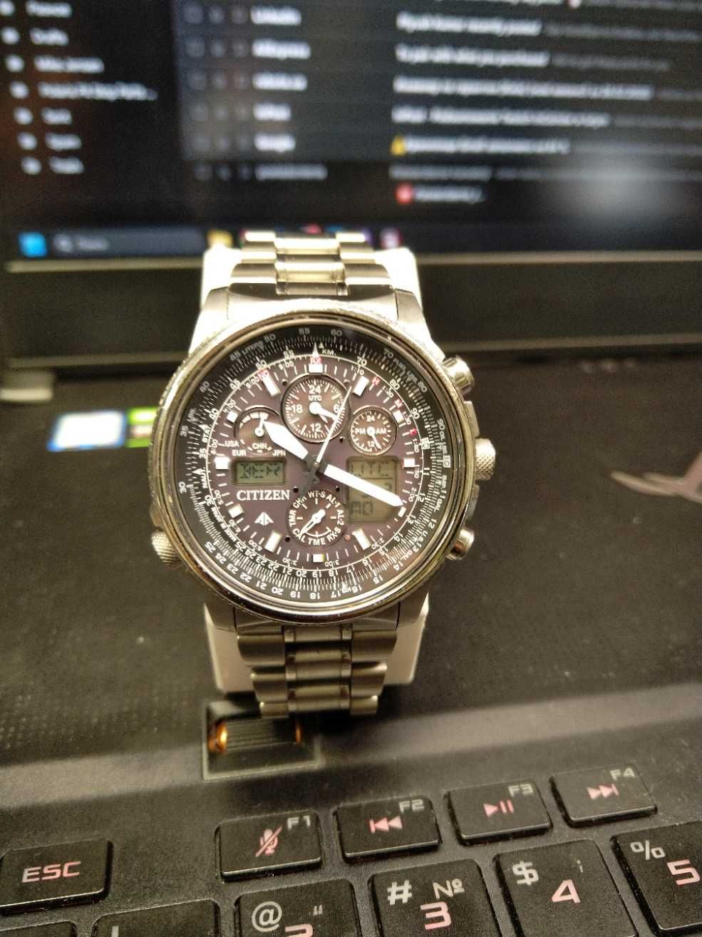 CITIZEN Promaster SKY Eco-Drive watch U680-T016677  TITANIUM