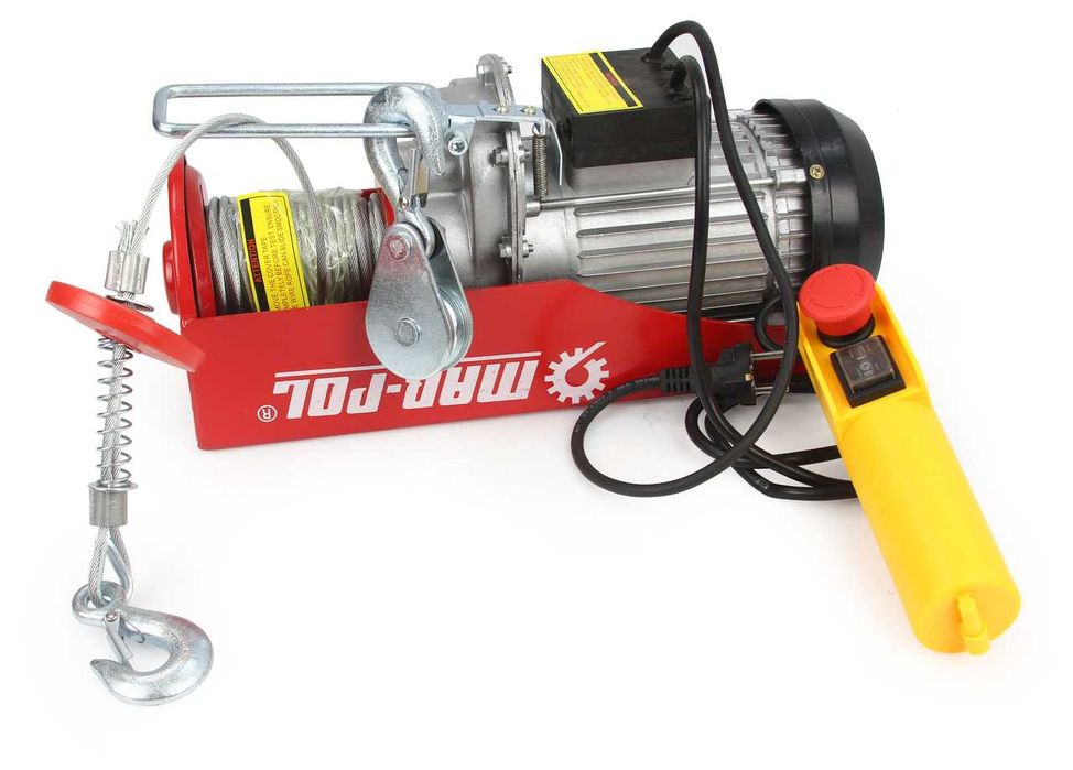 Wyciągarka wciągarka elektryczna linowa 400/800kg 1300W M80791 NOWA