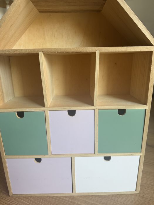 Mini estante de parede casa de bonecas