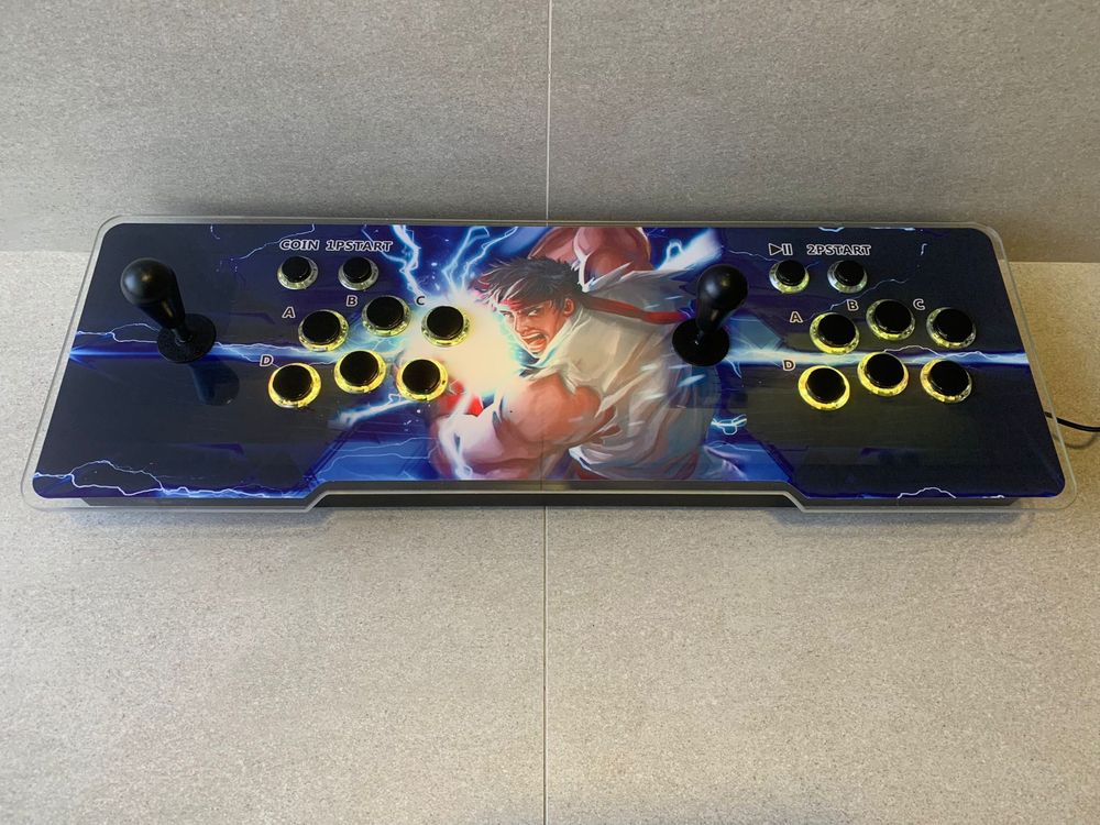Pandora box retroiluminada 4 jogadores com coluna e 26800 jogos