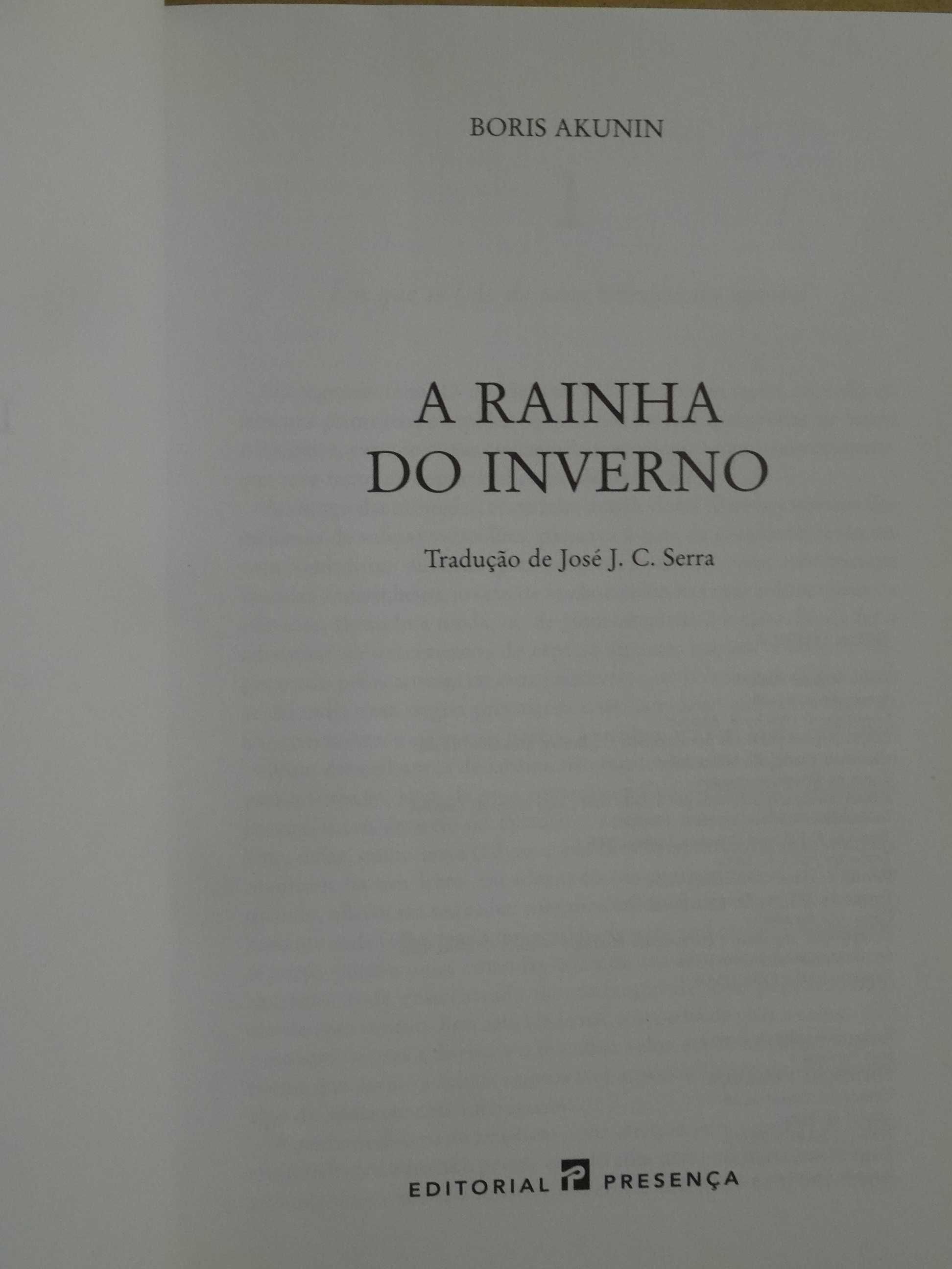 A Rainha do Inverno de Boris Akunin - 1ª Edição