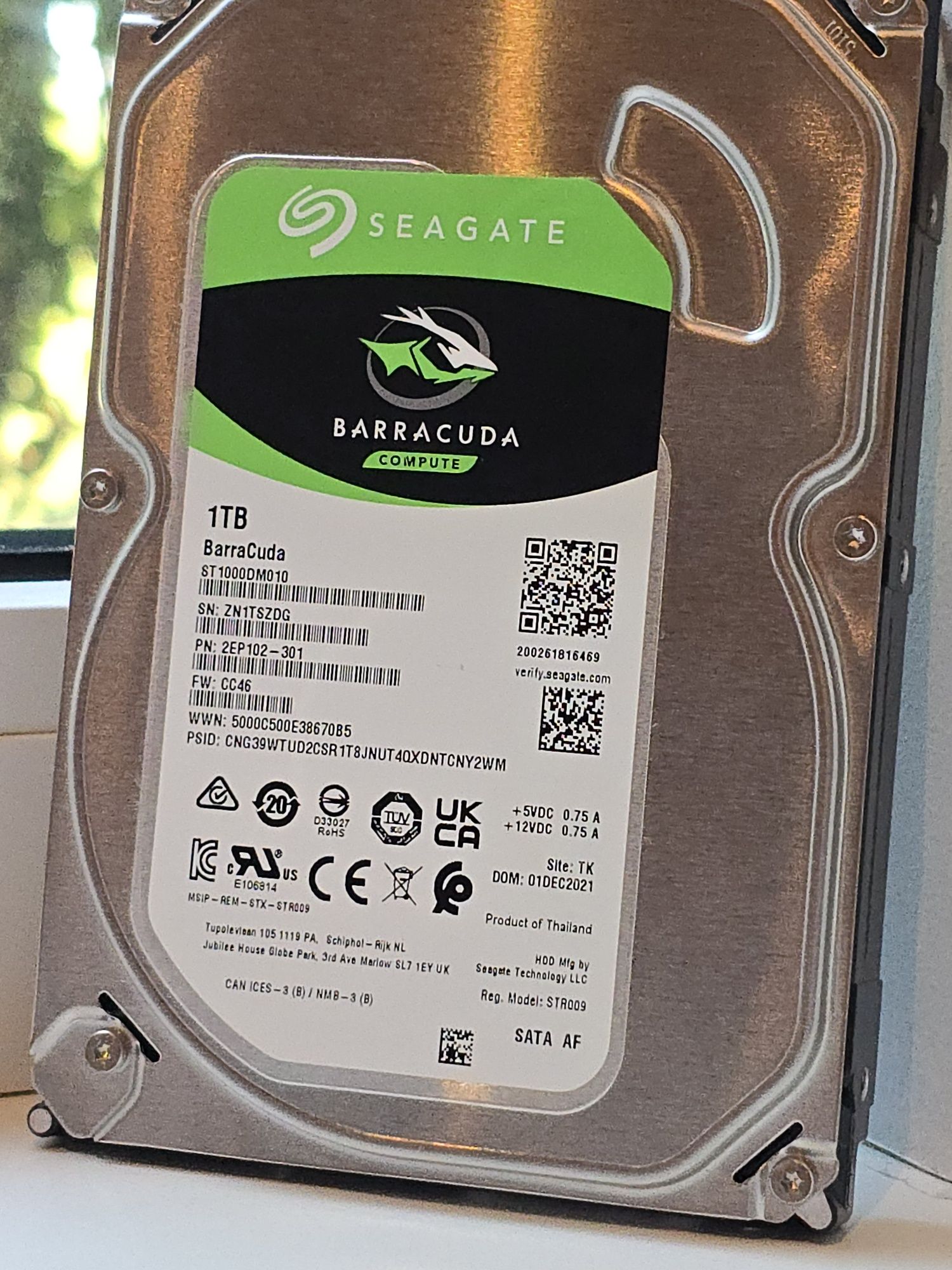 Жорсткий диск Seagate Barracuda 1TB HDD
