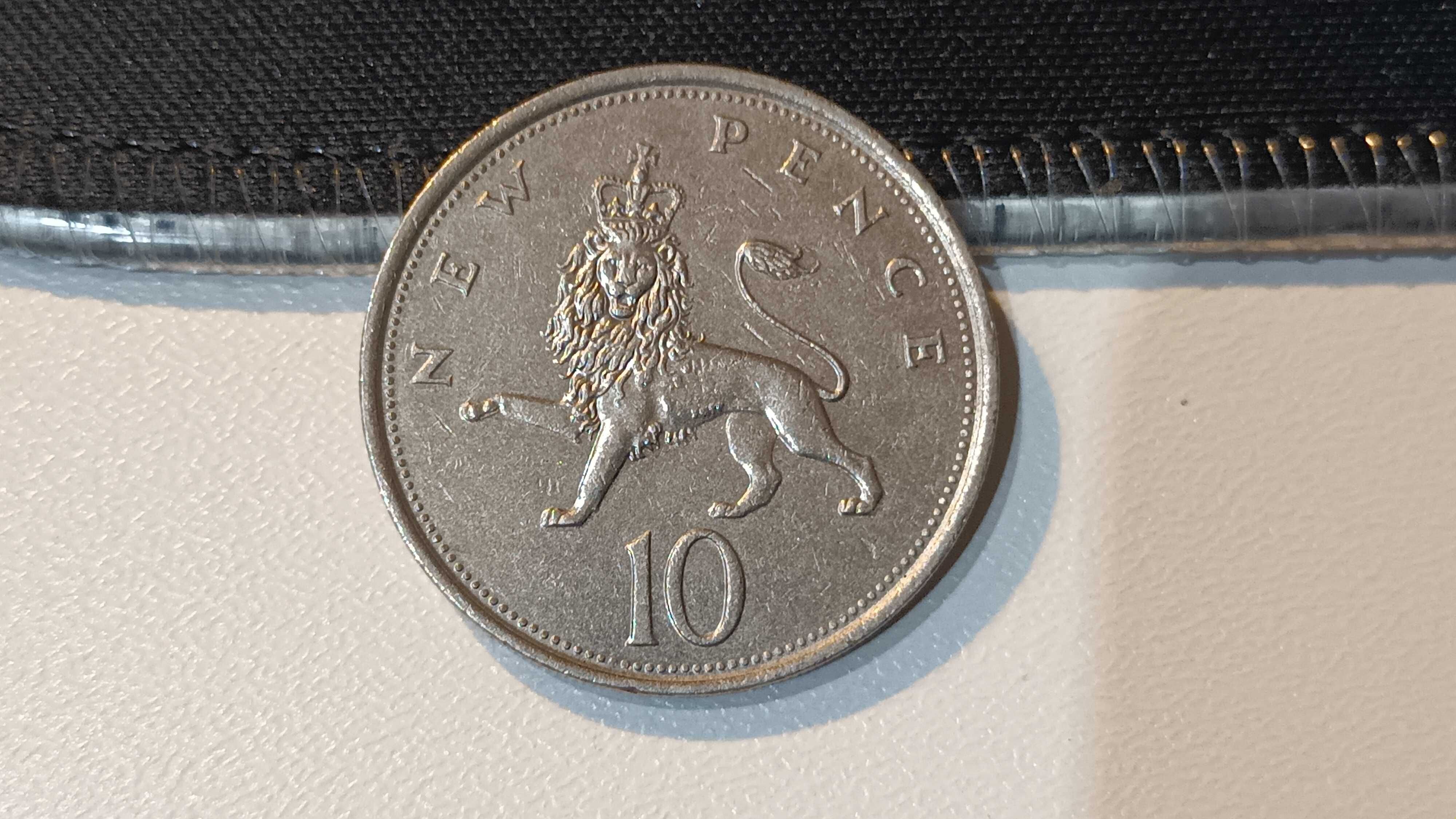 Moneta Anglia 10 New Pence 1979
