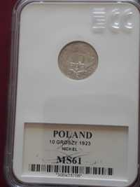10 Groszy 1923 r. II RP- GCN - MS 61-mennicze
