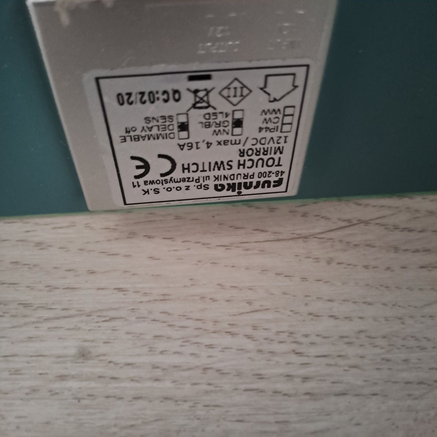Lustro łazienkowe led 50 x 70