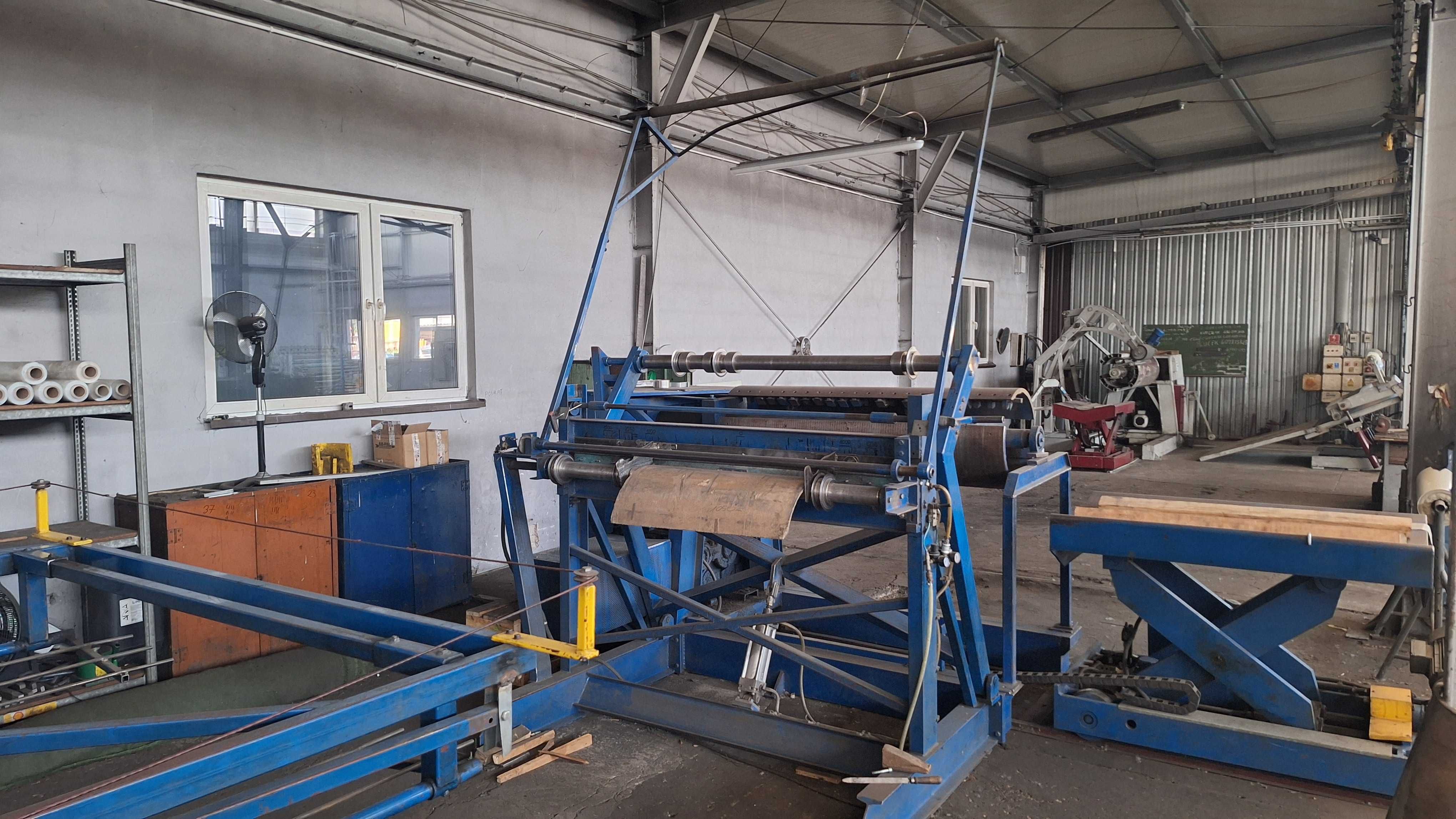 Linia do cięcia poprzecznego i wzdłużnego blach - 10 t, 1500 mm