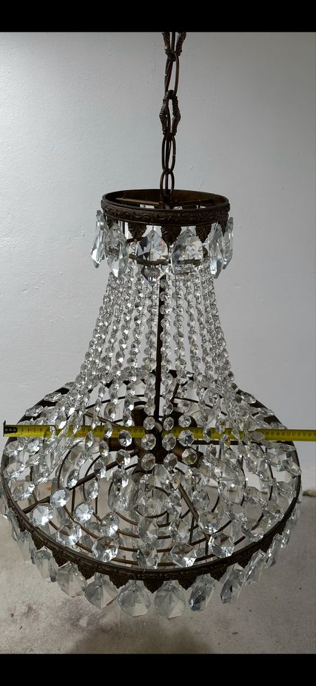 Vintage Candeeiro cristal