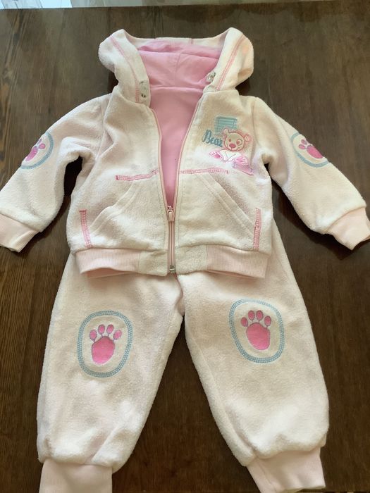 Детский теплый костюм р.80 б/у