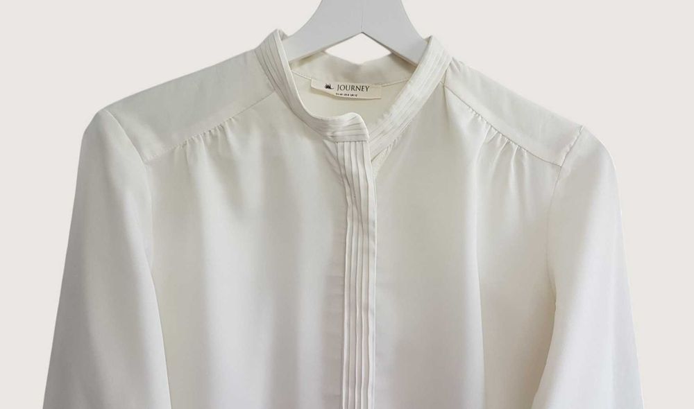 Damska elegancka bluzka/koszula ecri długim rękawem Journey 40/L