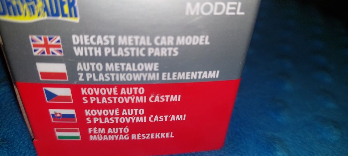 Polonez Caro Plus Straż, model z PRL-u, skala 1:34, nowe autko
