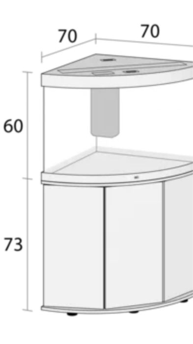 Akwarium Juwel Trigon 190 naroznikowe komlet szafka