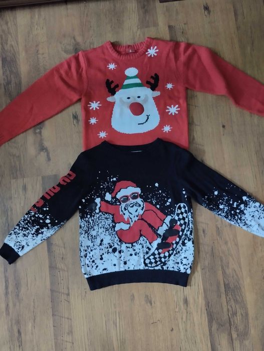 Sweterki świąteczne x2 dla chłopca