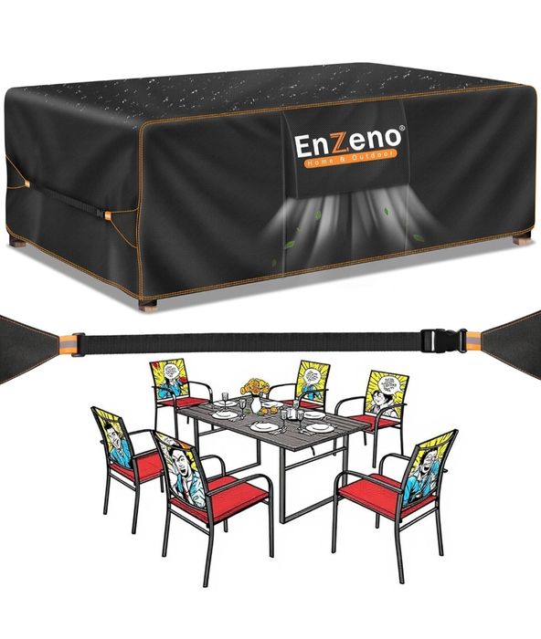 Enzeno Pokrowiec na meble ogrodowe 300cm x 300cm x 84cm