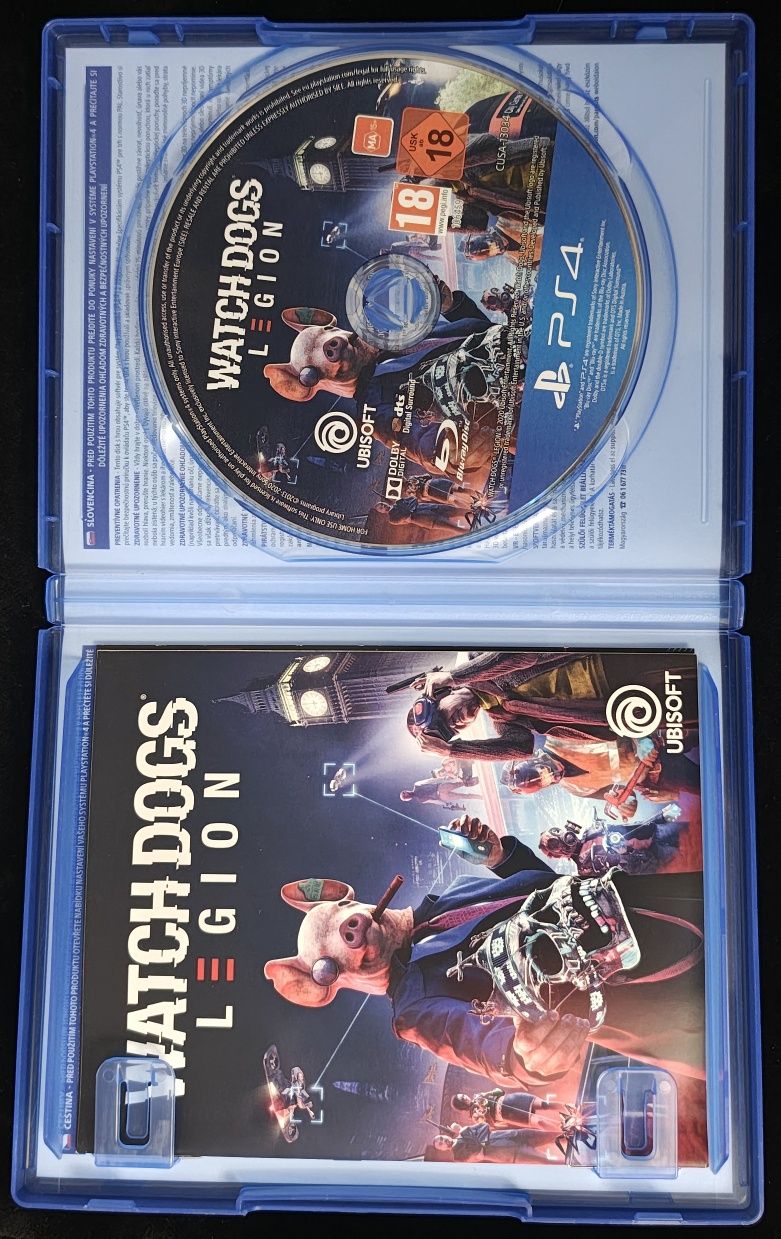 Watch Dogs Legion PL na PS4 3xPL po polsku z aktualizacją PS5 stan BDB