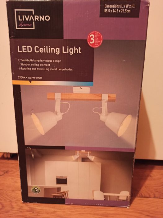 Lampa sufitowa LED w stylu vintage