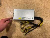 Гарантія! Б/в Блоки Bitmain APW3++ 1600 Вт для Asic Antminer S9, L3+