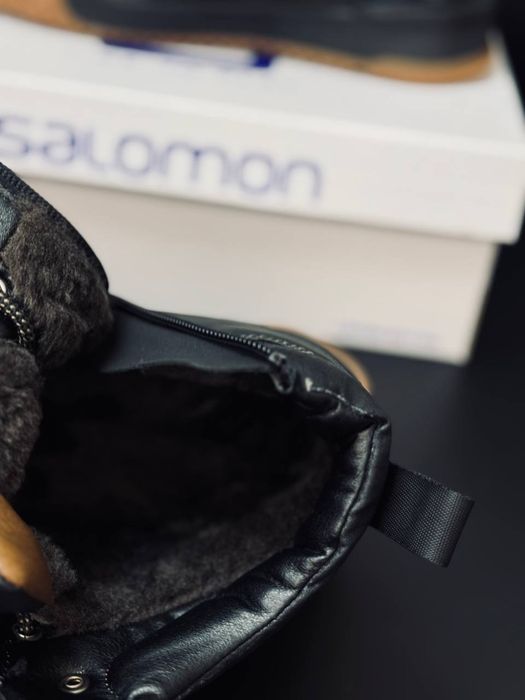 Мужские Ботинки Salomon Зимние кожа Саломон чоловічі кросівки саломон