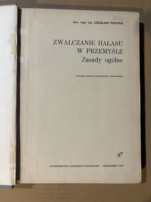 Pizyna - Zwalczanie hałasu w przemyśle