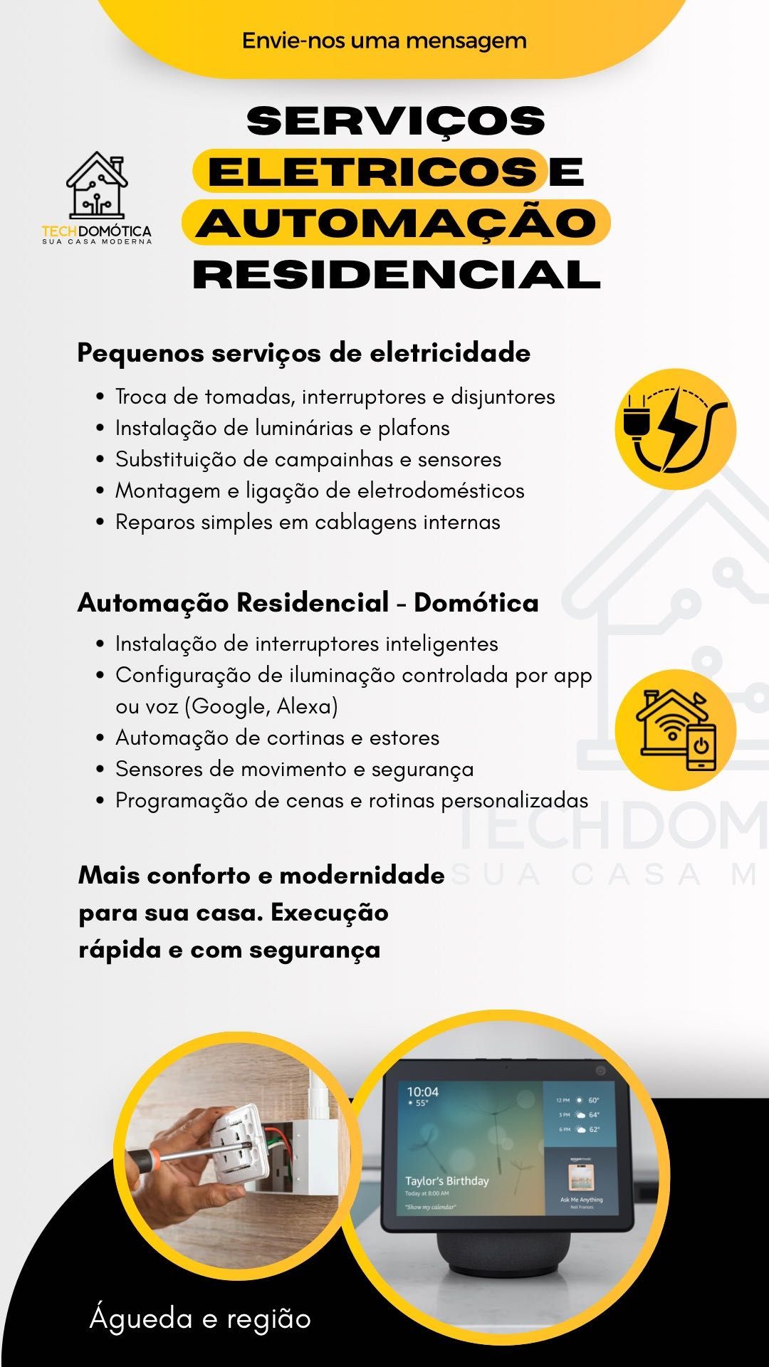 Eletricista residencial e domótica