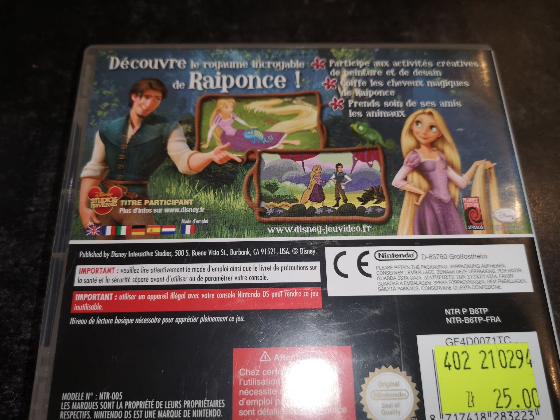 Tangled Zaplątani Roszpunka Disney DS Nintendo gra ANG