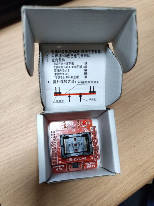 Nowy adapter TSOP32/40/48 do programatora TL866