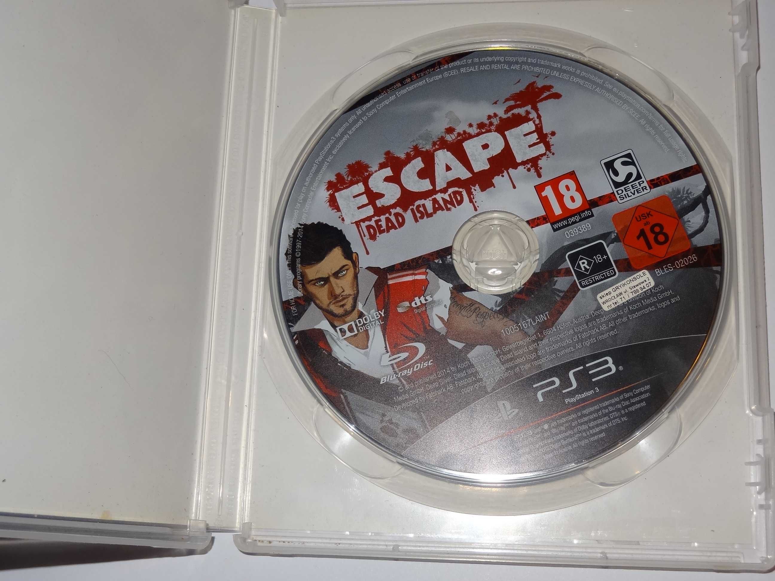 + Escape Dead Island + gra na PS3, gry Playstation 18+