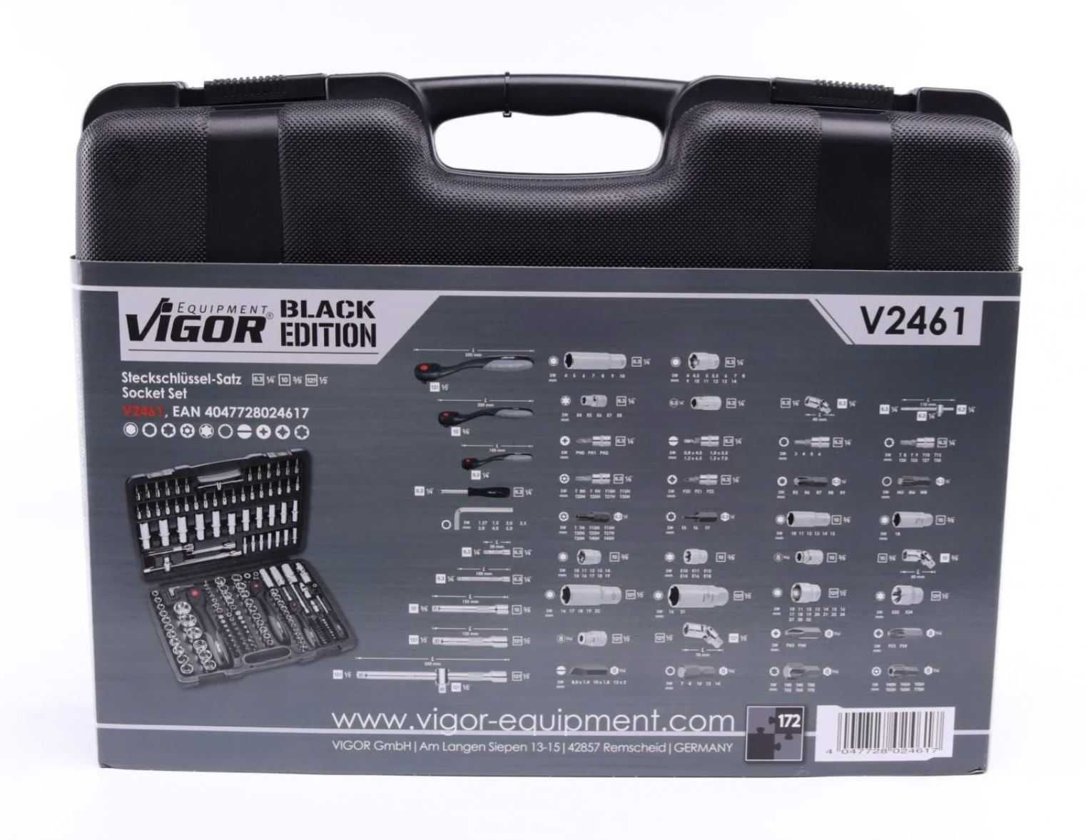 Набір ключів Vigor 172 предмети (V2461) - країна-виробник - Німеччина.