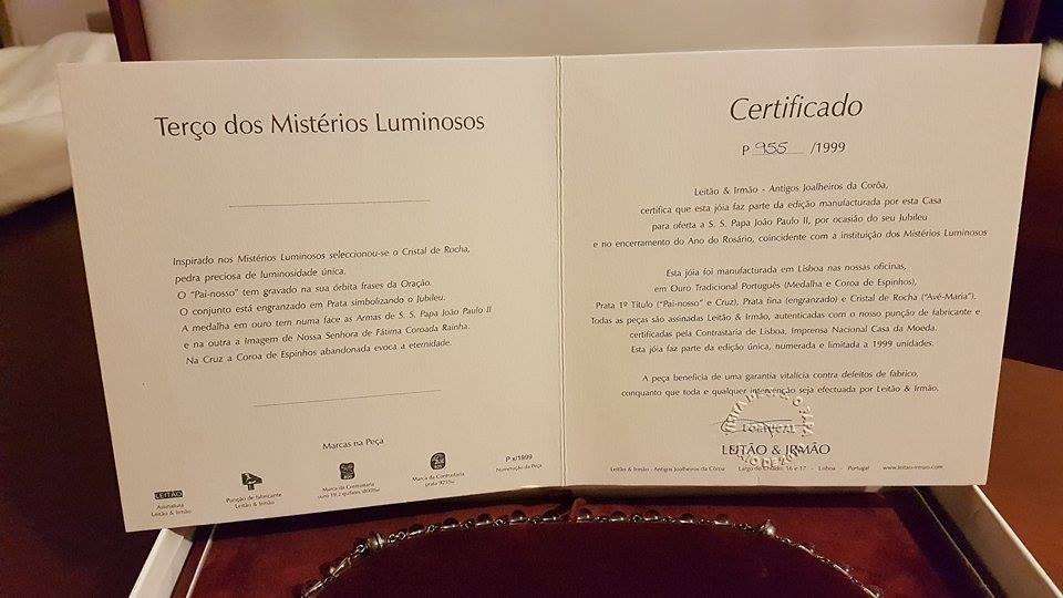 Terço dos Mistérios Luminosos - Edição ESPECIAL