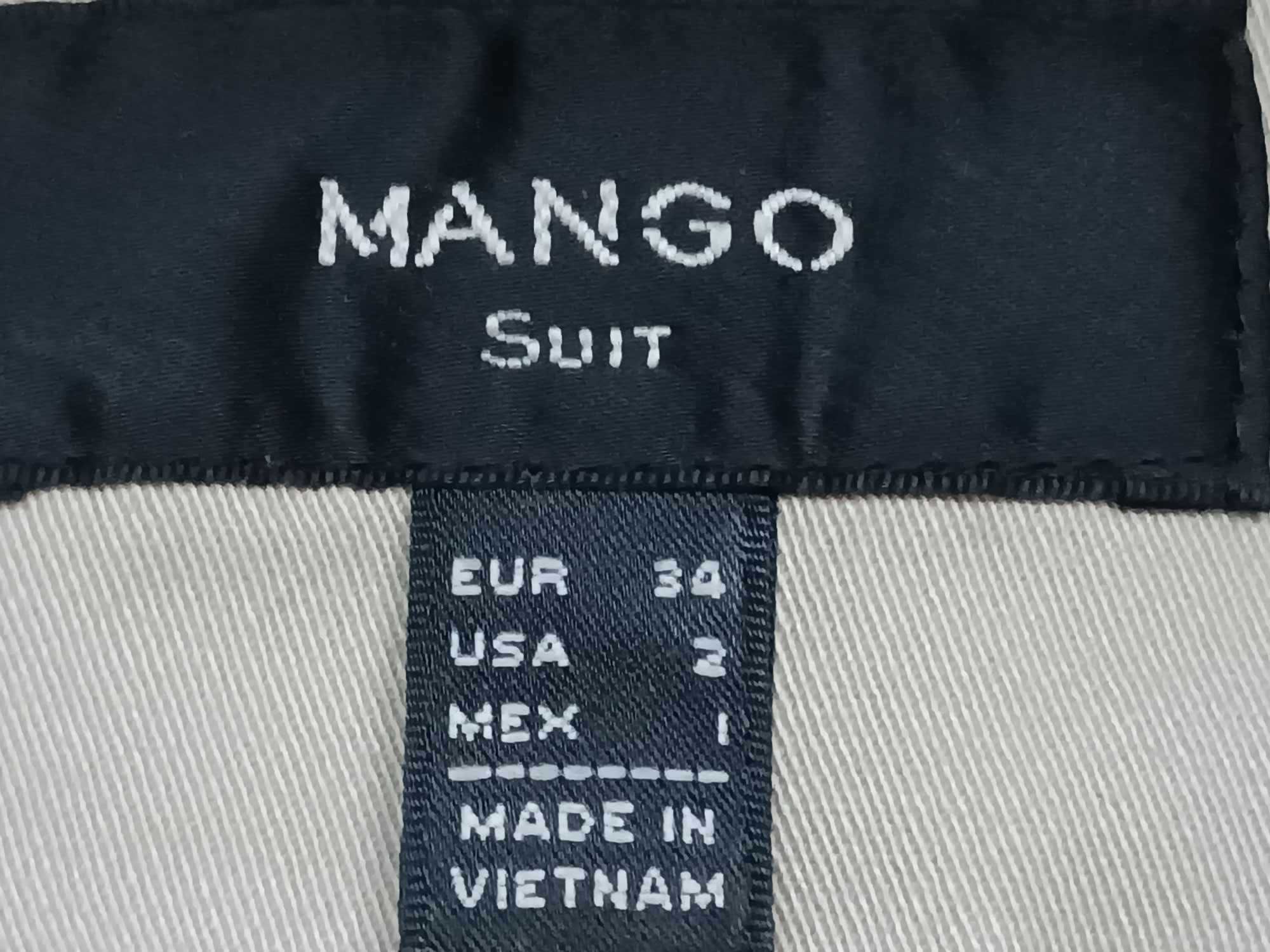 Marynarka żakiet beżowy - jak nowy - styl kolonialny - XS/S - "Mango".