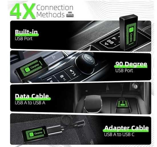 Lyssiefeel bezprzewodowy adapter Carplay Plug&Play