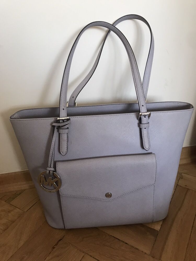 Torebka Michael Kors MK jet set liliac A4 saffiano torba