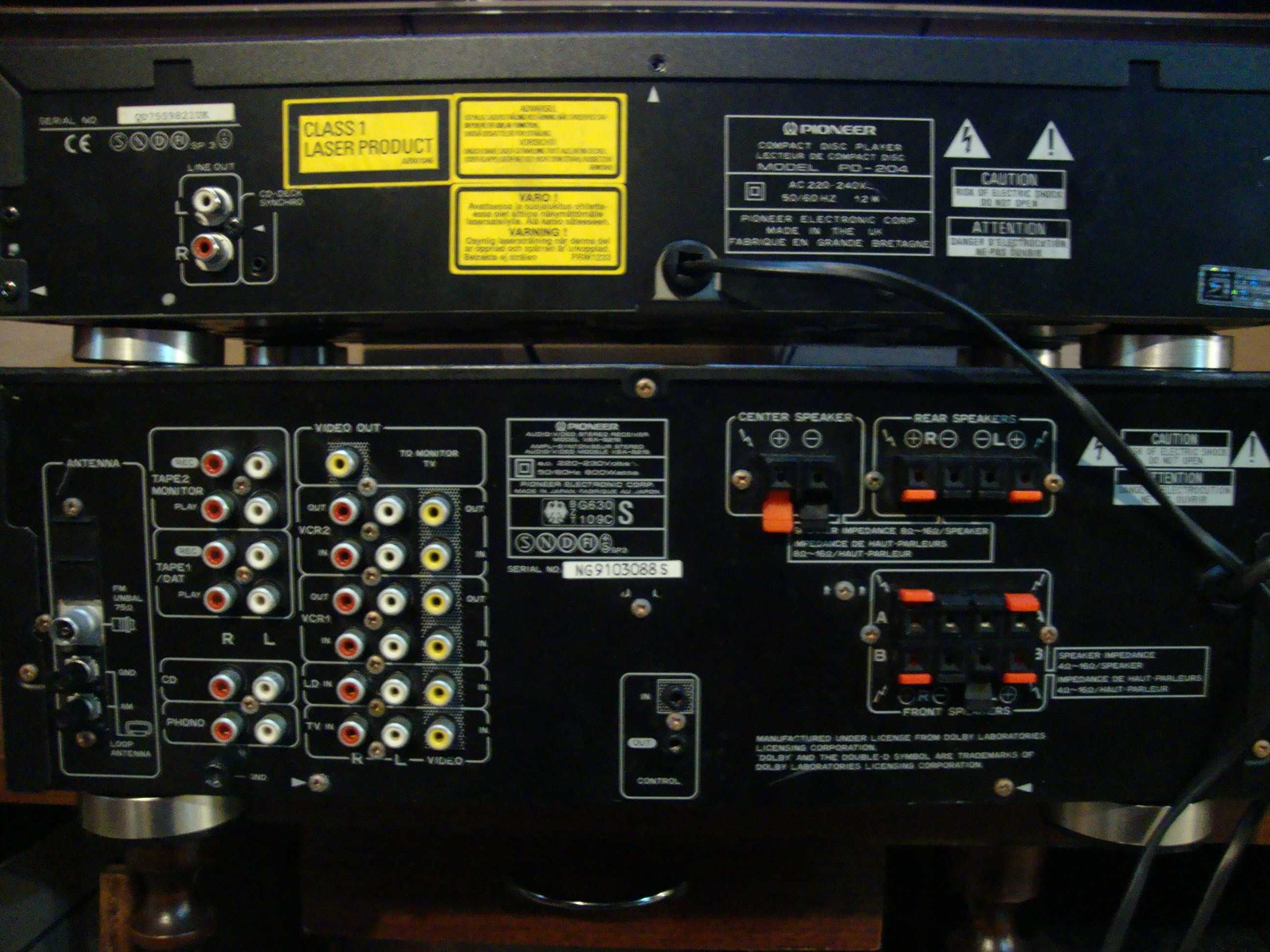 Okazja! Nietuzinkowy*PIONEER*Amplituner VSX-521S +?? CD PD-204??