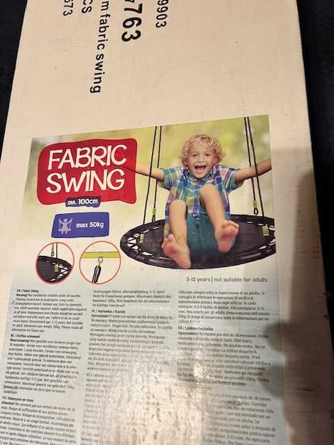 Huśtawka bocianie gniazdo dla dzieci, Nowa 100cm, 50kg